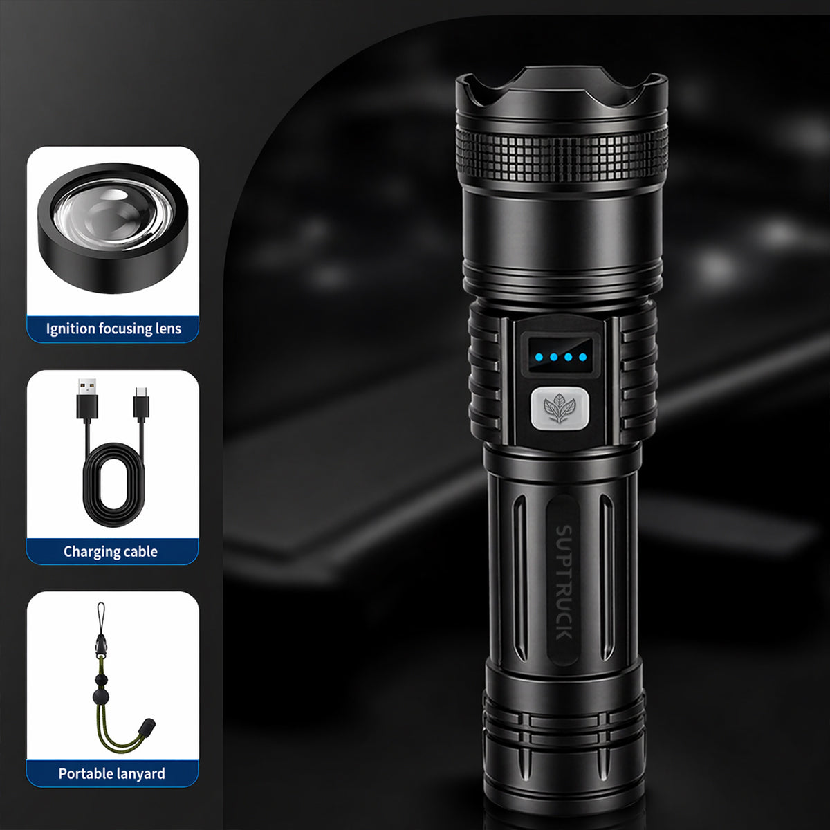 EXCLUSIVE DEAL 70% OFF +🎁 2026 Version Super Bright Ultimate Survival Flashlight |2M+ SOLD🏆80X Brighter Beam|120-Hour Battery |Advanced COB LEDs