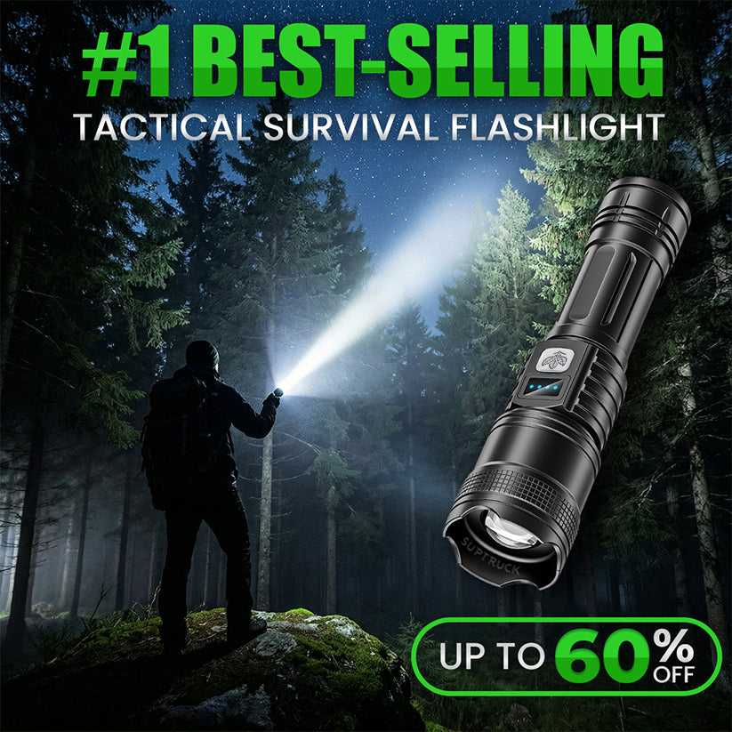 EXCLUSIVE DEAL 70% OFF +🎁 2026 Version Super Bright Ultimate Survival Flashlight |2M+ SOLD🏆80X Brighter Beam|120-Hour Battery |Advanced COB LEDs