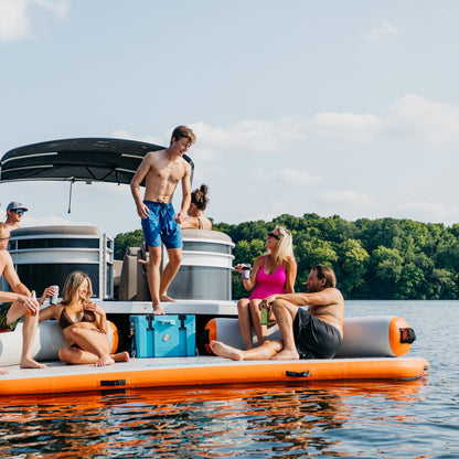REEF DECK | Inflatable Swim Platform & Lounger | Connects to Pontoon