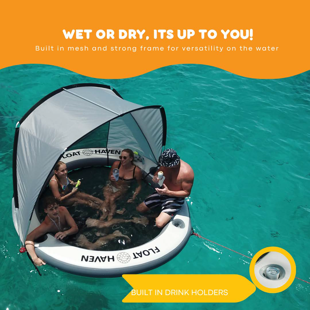 Portable Shade for the Floating Island