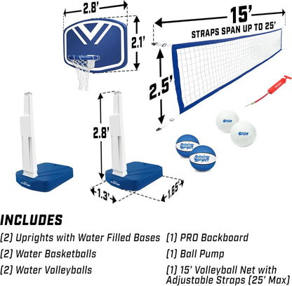 Basketball Hoop & Volleyball Net