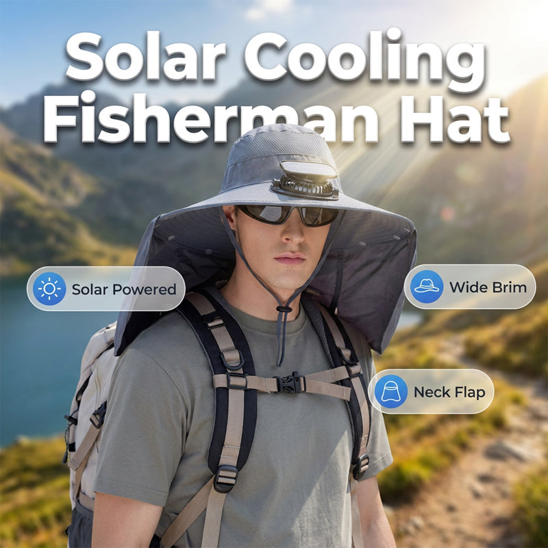 SUMMER SALE 50% OFF ✨ Breathable Fisherman Hat with Solar Fan