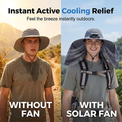 SUMMER SALE 50% OFF ✨ Breathable Fisherman Hat with Solar Fan
