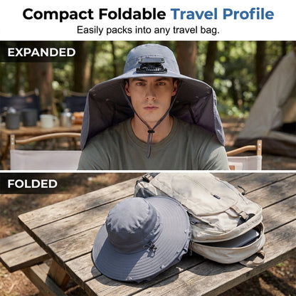 SUMMER SALE 50% OFF ✨ Breathable Fisherman Hat with Solar Fan